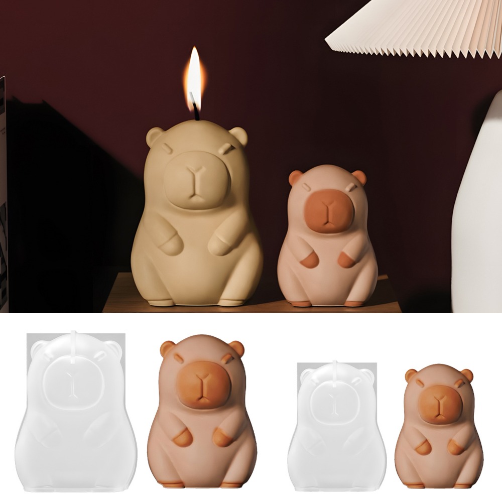 Candle Making Party - Standing Capybara Scent Candle Silicone Mold