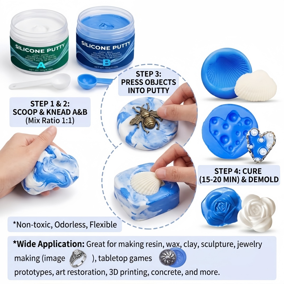 Silicone Putty Mold Making Sup - огляд і ціна Candle Mold Silicone