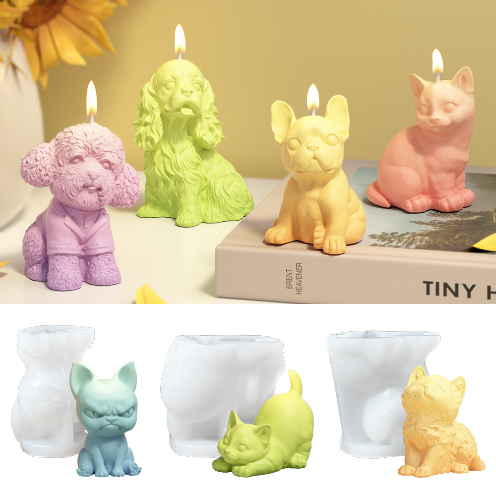 Sitting Labrador Puppy Silicon - огляд і ціна Candle Making Party