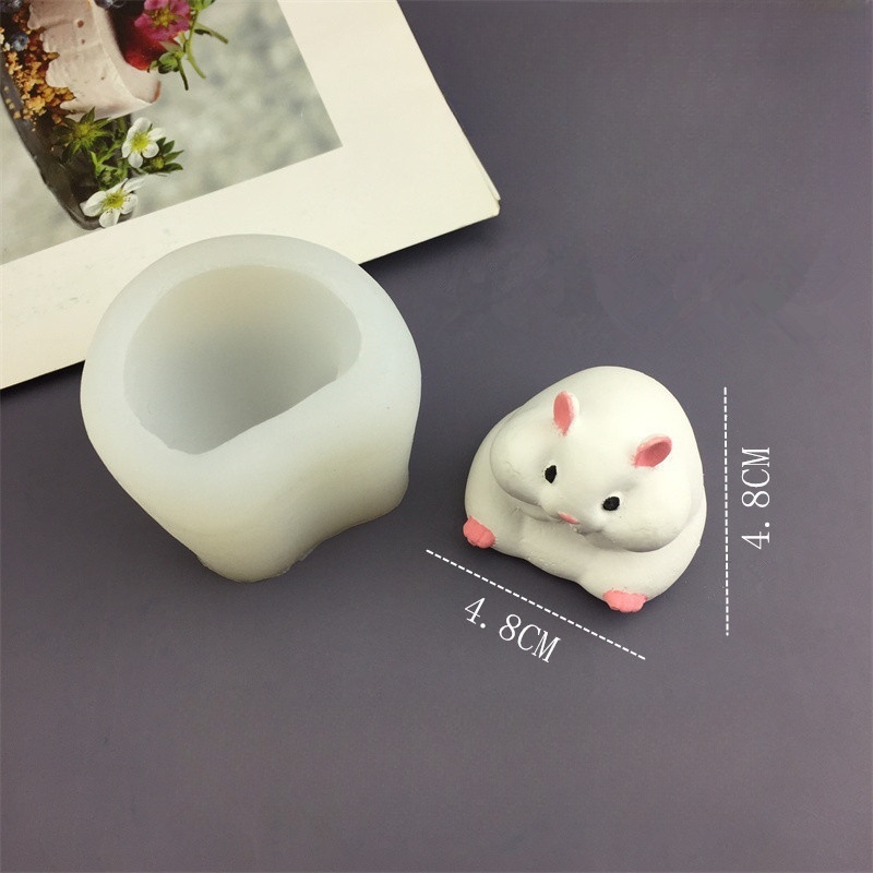 DIY Cute Hamster Mold Chocolat - огляд і ціна Candle Mold Silicone