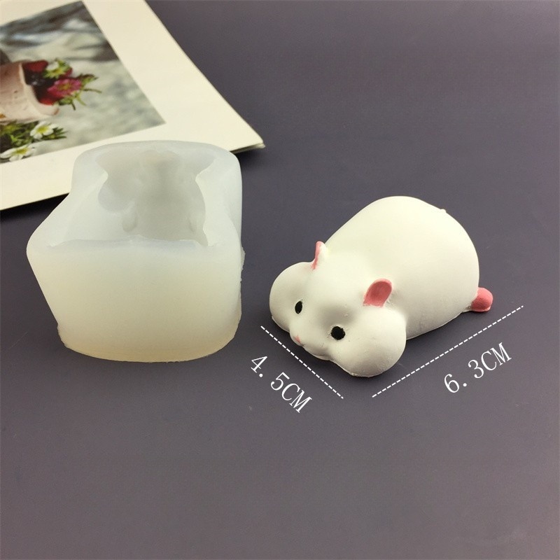 DIY Cute Hamster Mold Chocolat - огляд і ціна Candle Mold Silicone