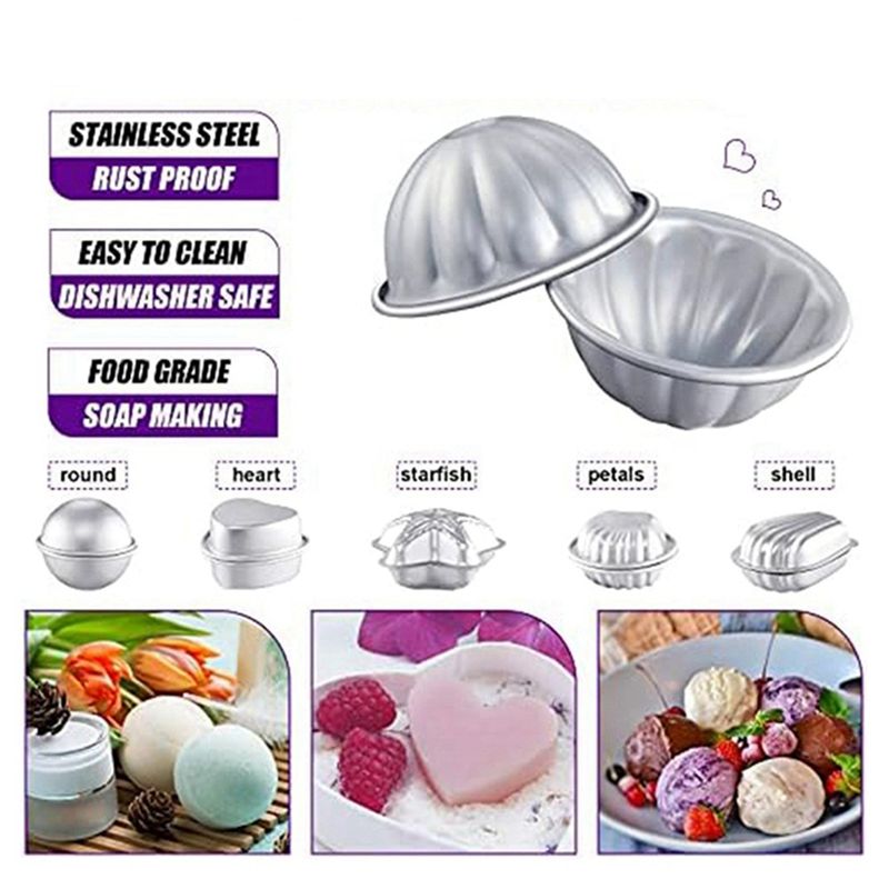 ABKS-24 Pcs 6 Shapes Bath- Mak - огляд і ціна Candle Making Bath