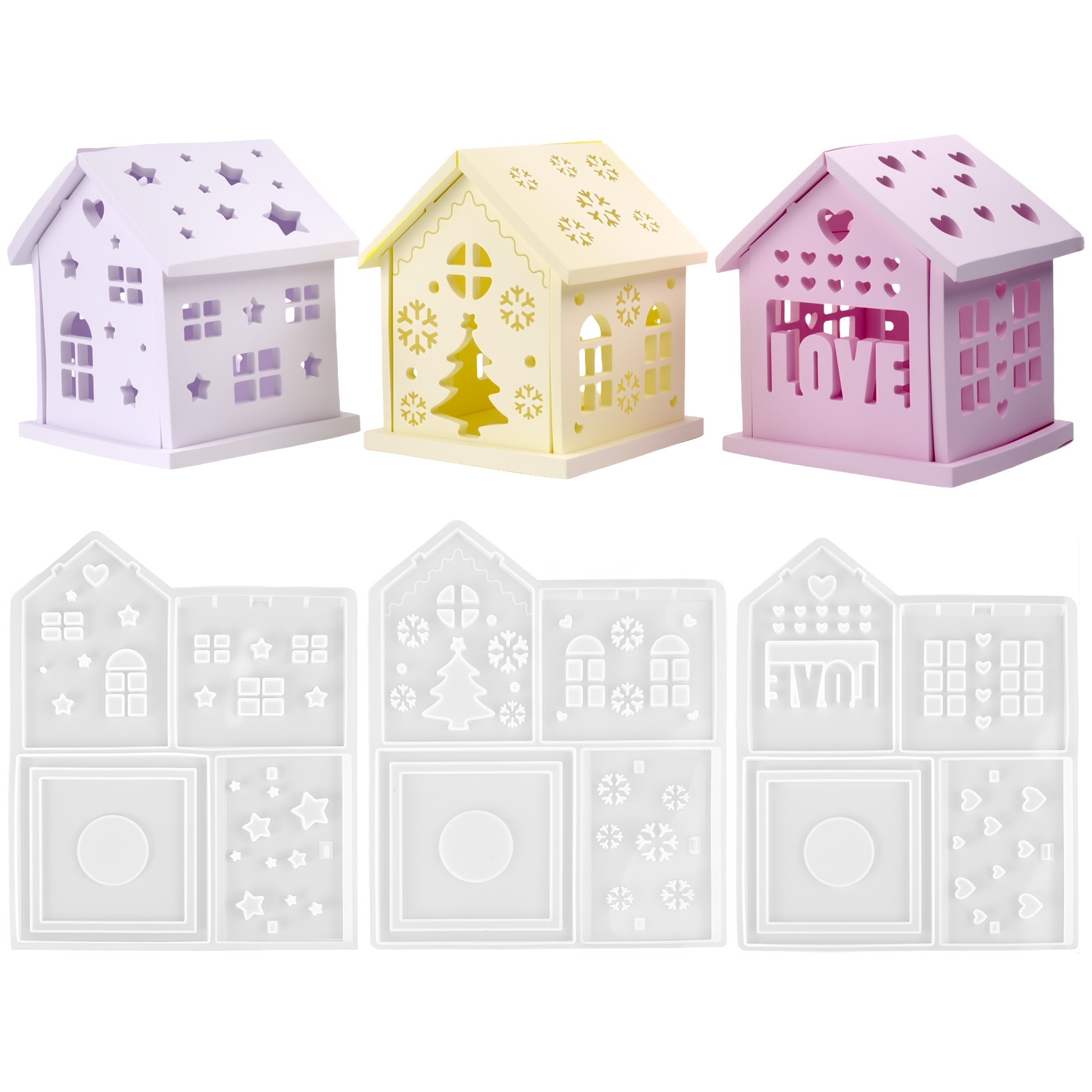 3D House Silicone Mold DIY Chr - огляд і ціна Candle Making Party