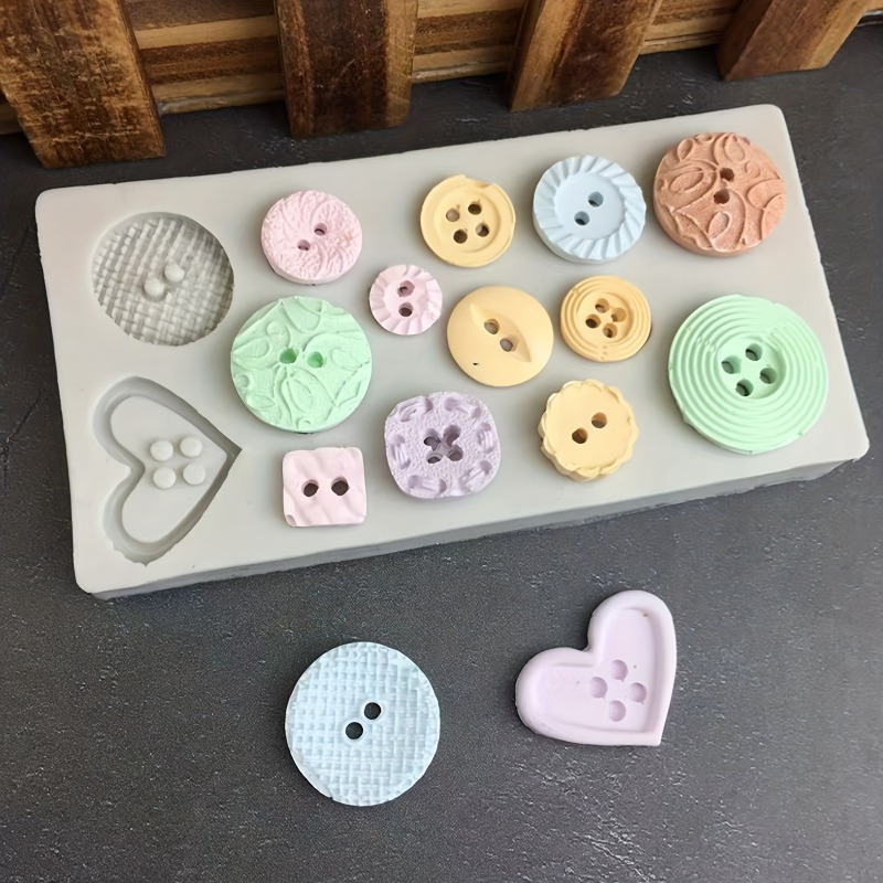Buttons Shape Silicone Mold Si - огляд і ціна Candle Making Business