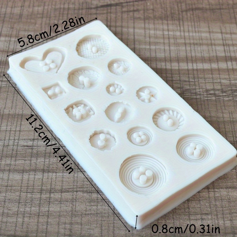 Buttons Shape Silicone Mold Si - огляд і ціна Candle Making Business