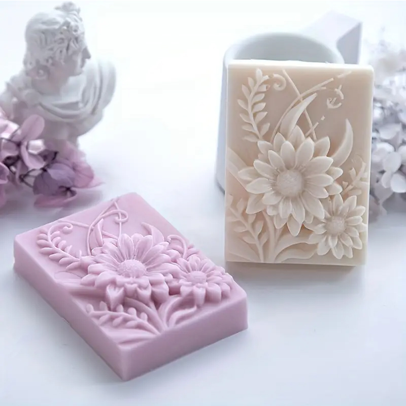 3D Flower Square Soap Silicone - огляд і ціна Candle Making Party