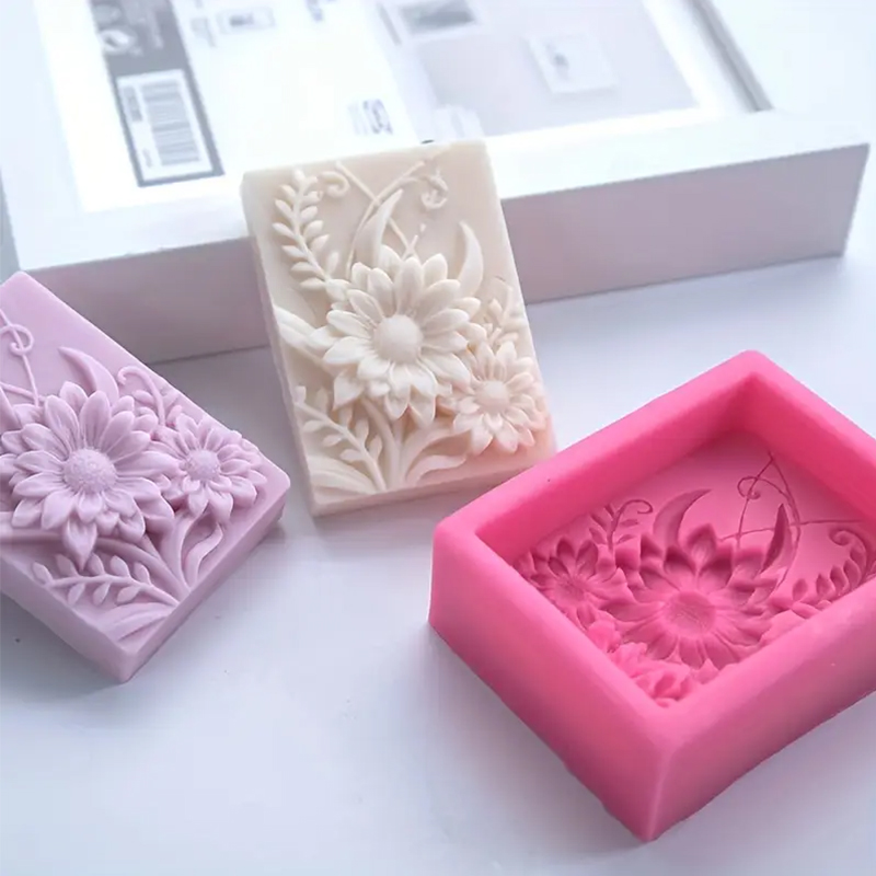 3D Flower Square Soap Silicone - огляд і ціна Candle Making Party