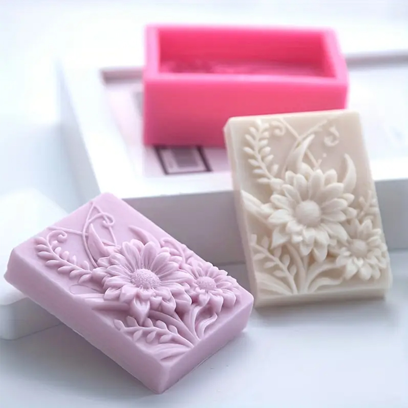 3D Flower Square Soap Silicone - огляд і ціна Candle Making Party