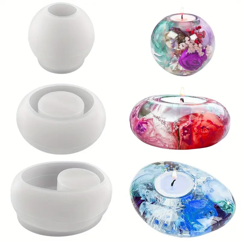 Tealight Candle Holder Resin S - огляд і ціна Candle Mold Silicone