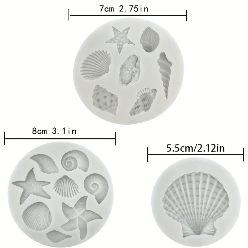 3pcs/set, Shell Mold Set, Irre - огляд і ціна Candle Making Kit