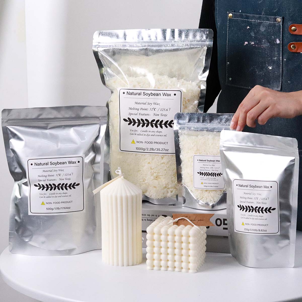 100/250/500/1000g Natural Soy  - огляд і ціна Candle Making Kit