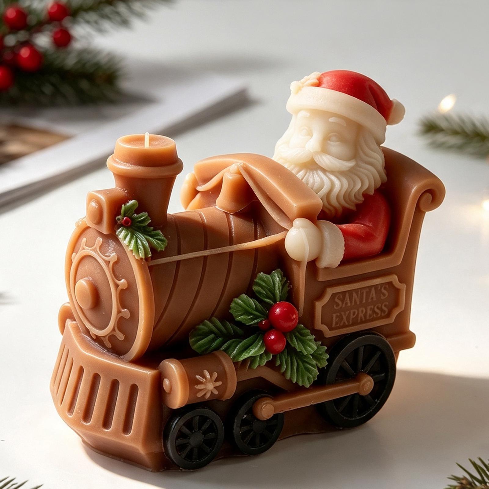 Christmas Candle Mold Train Sh - огляд і ціна Candle Making For Beginners