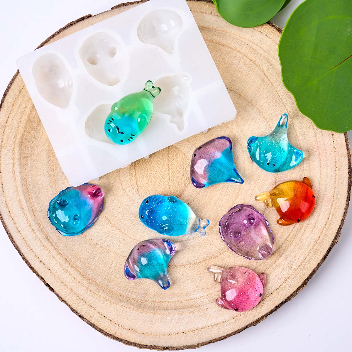 3D Healing Kawaii Manta Ray Wh - огляд і ціна Candle Mold Silicone