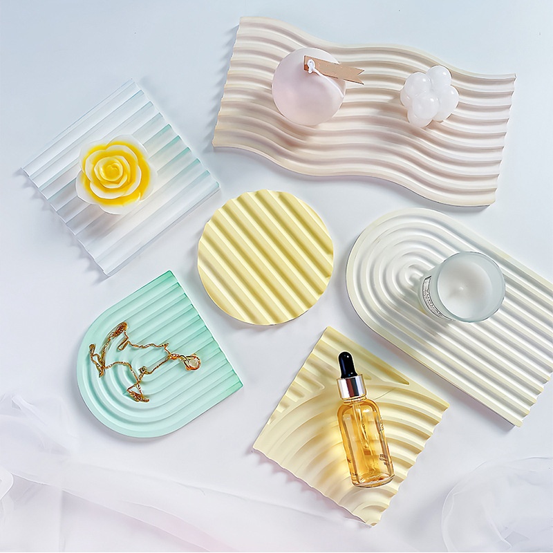 DIY Striped Wave Tray Mold For - огляд і ціна Candle Mold Silicone