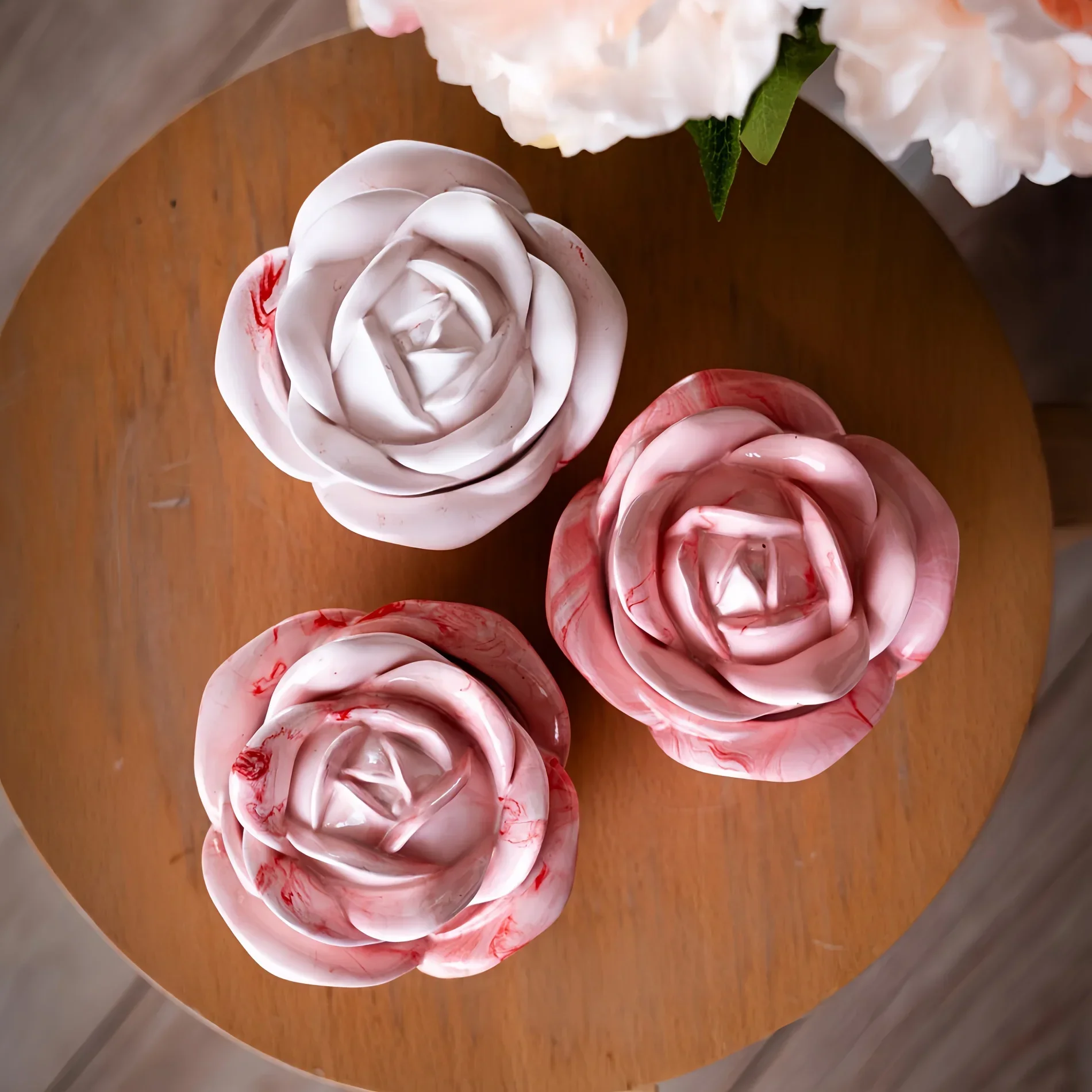 2-Piece Set Rose Shaped Silico - огляд і ціна Candle Mold Silicone