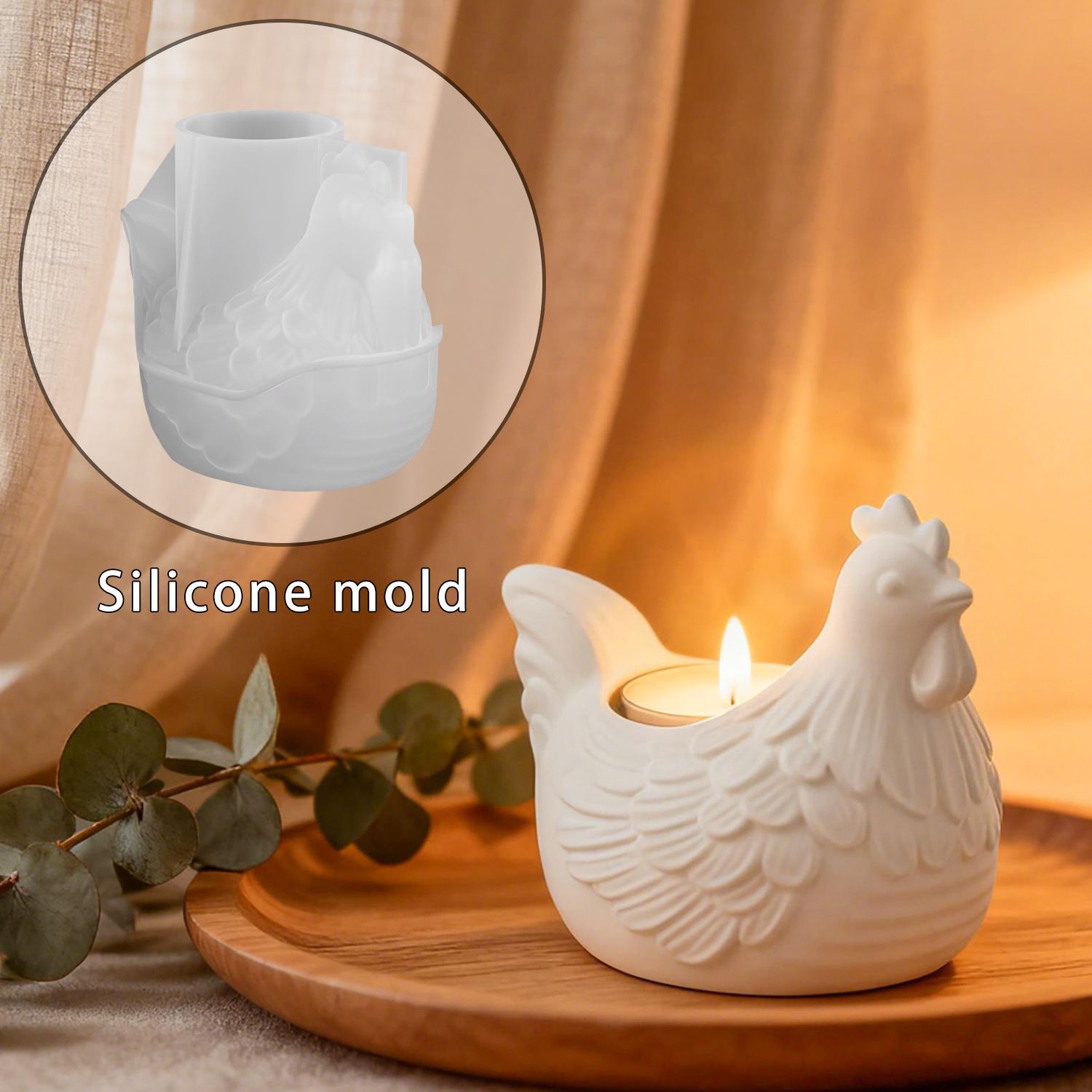 DIY 3D Little Chicken Candle H - огляд і ціна Candle Mold Silicone