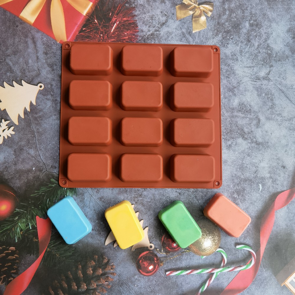 12 Cavity Square Silicone Soap - огляд і ціна Candle Making Business