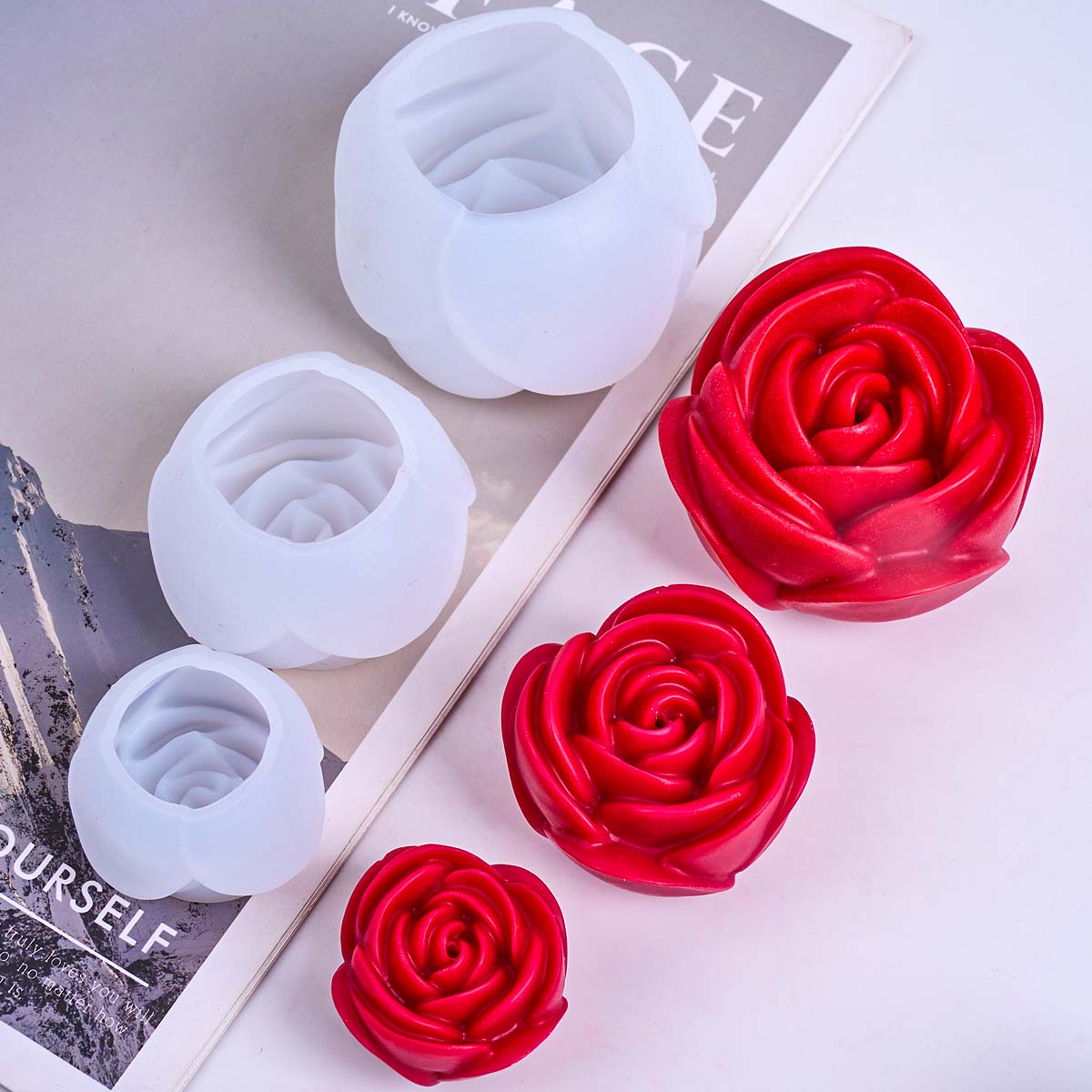 3D Flower Shape Silicone Candl - огляд і ціна Candle Making Party