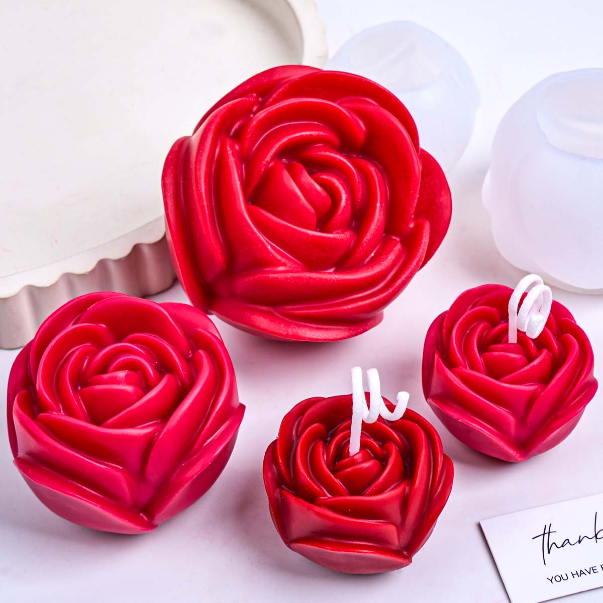 3D Flower Shape Silicone Candl - огляд і ціна Candle Making Party