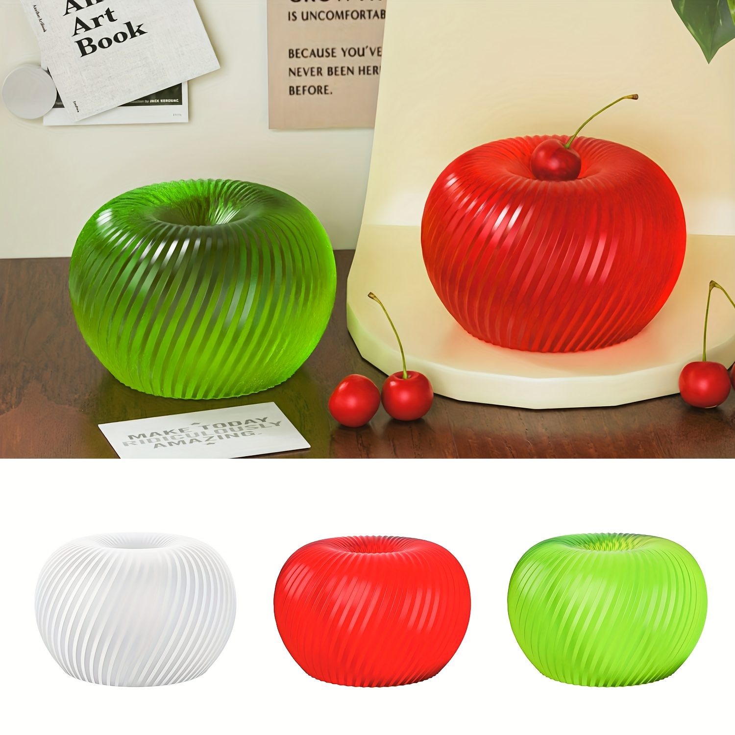 A trendy red apple silicone mo - огляд і ціна Candle Mold Silicone