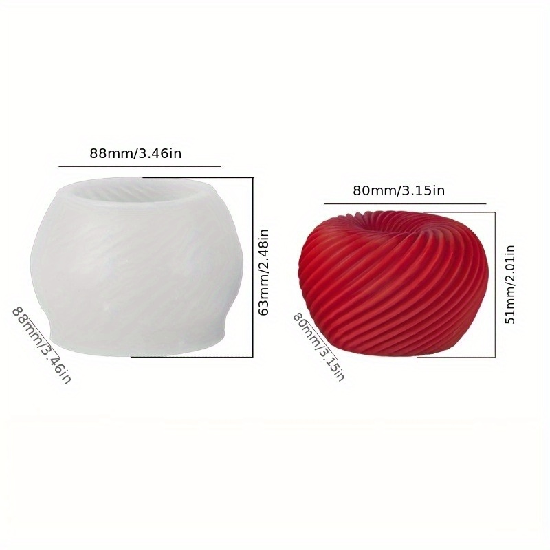 A trendy red apple silicone mo - огляд і ціна Candle Mold Silicone