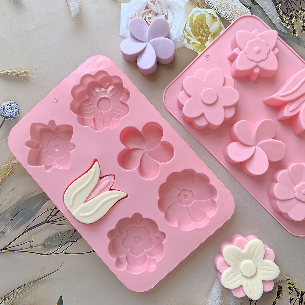 kinds Flower Silicone Molds Di - огляд і ціна Candle Making Party