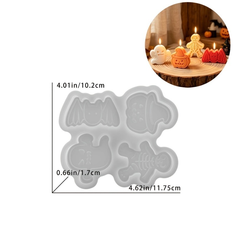 4-cavity silicone resin mold s - огляд і ціна Candle Mold Silicone