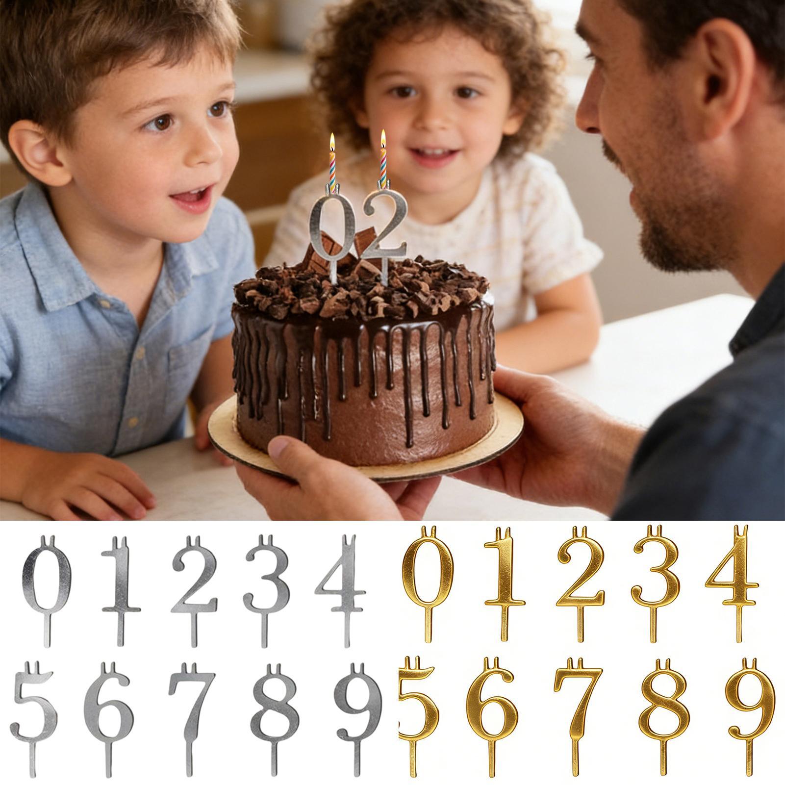 10pcs 0-9 Number Cake Toppers  - огляд і ціна Candle Making Business