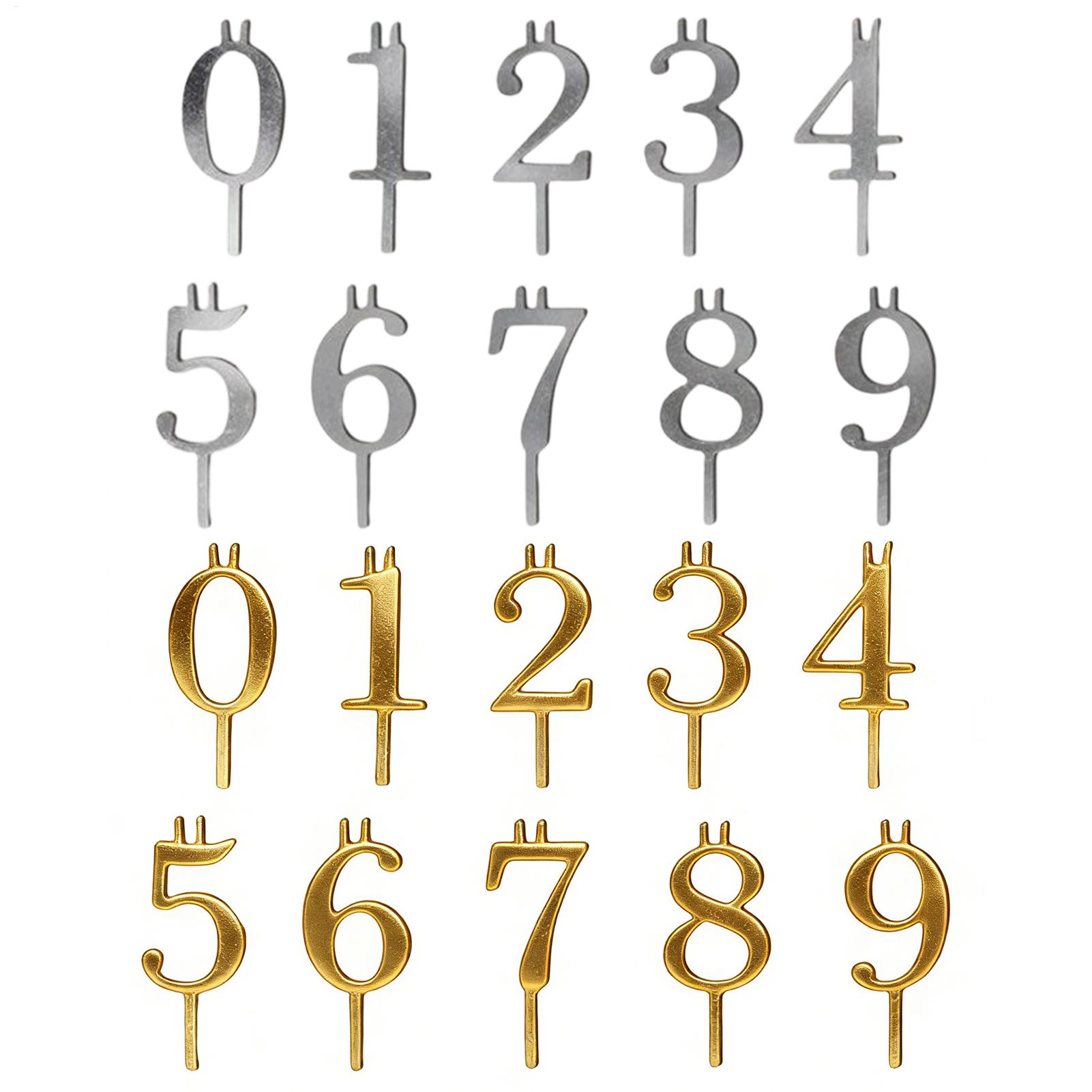 10pcs 0-9 Number Cake Toppers  - огляд і ціна Candle Making Business